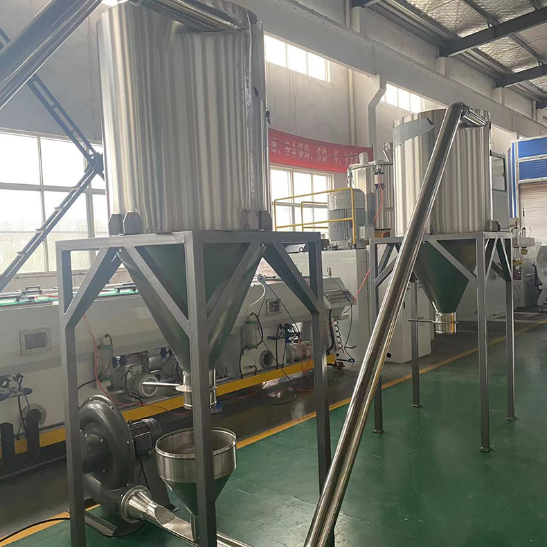 張家港65 80雙（shuāng）螺杆PVC硬質造粒生產線 軟料造粒（lì）擠出機生產（chǎn）設備 粉末造粒機器
